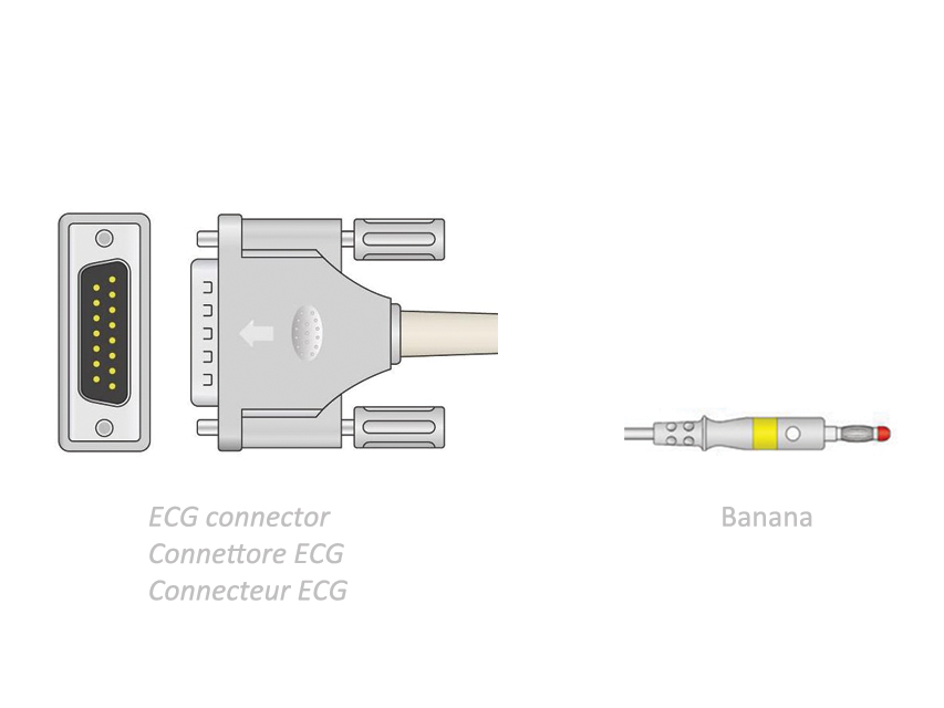 cablul pacient ecg 2.2 m banana compatibil camina, colson, st, altele