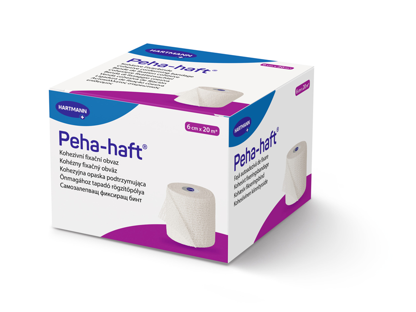 peha haft 932447 banda elastic coeziv 20 m x 6 cm fara latex